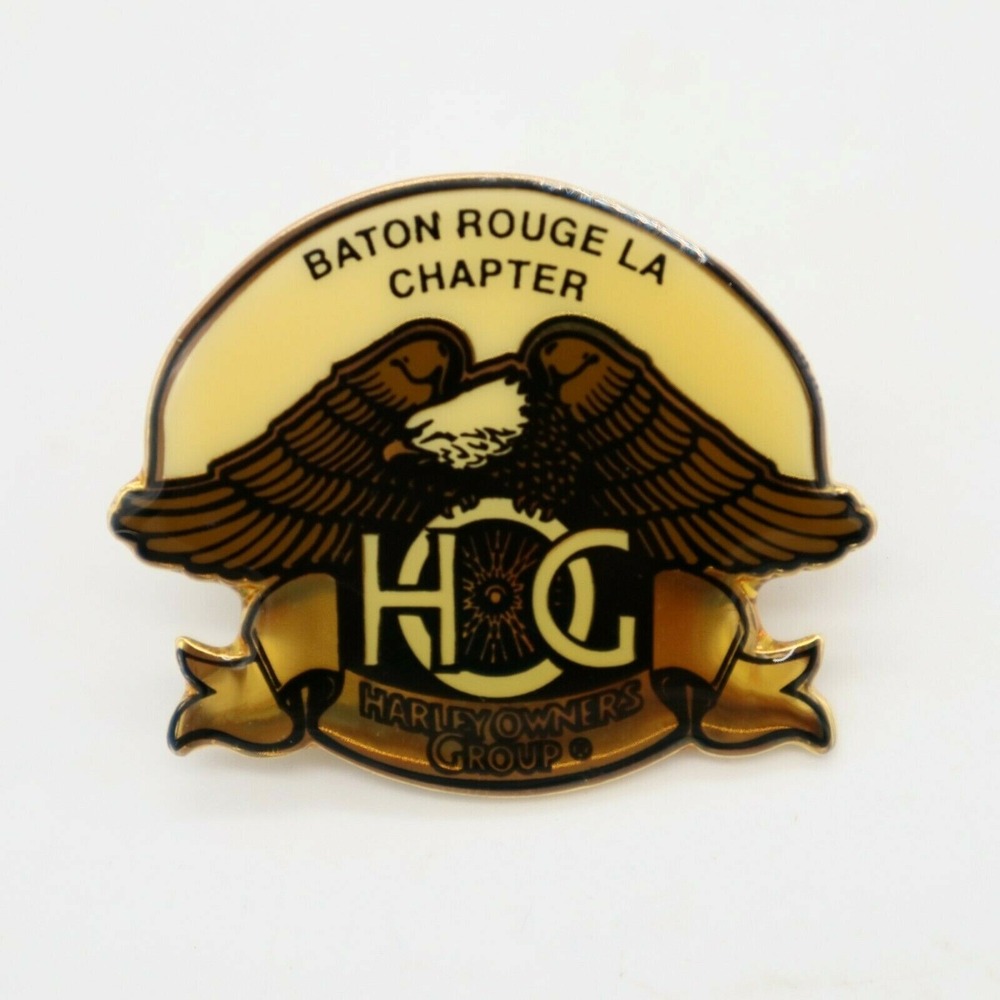 HARLEY DAVIDSON OWNERS GROUP HOG BATON ROUGE LOUISIANA CHAPTER MEMBER PIN